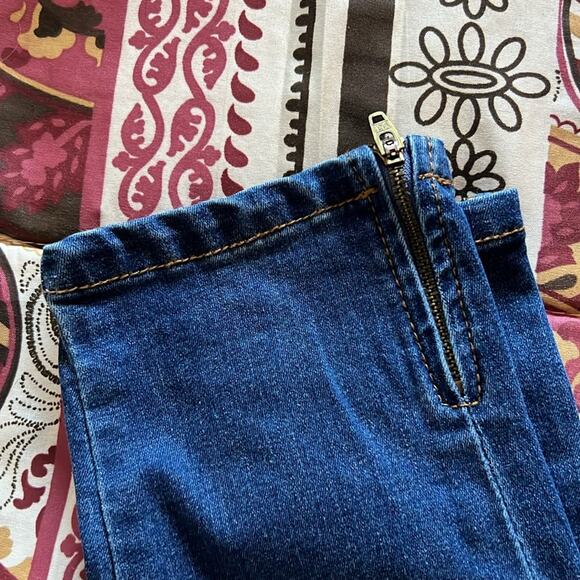 Blue Denim Skinny Jeans Mid Rise Junior 5 NEW Vibe Los Angeles - Picture 4 of 5